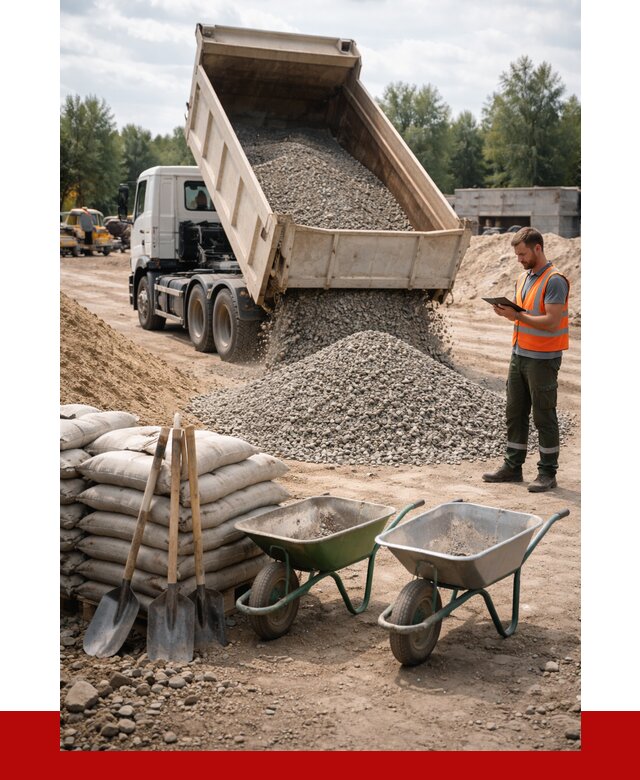 Доставка нерудных материалов в Людинове от 1221 руб. | ПРОНЕРУДЛюд