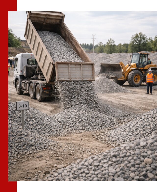 Гранитный щебень фракции 3–10: доставка и продажа в Людинове