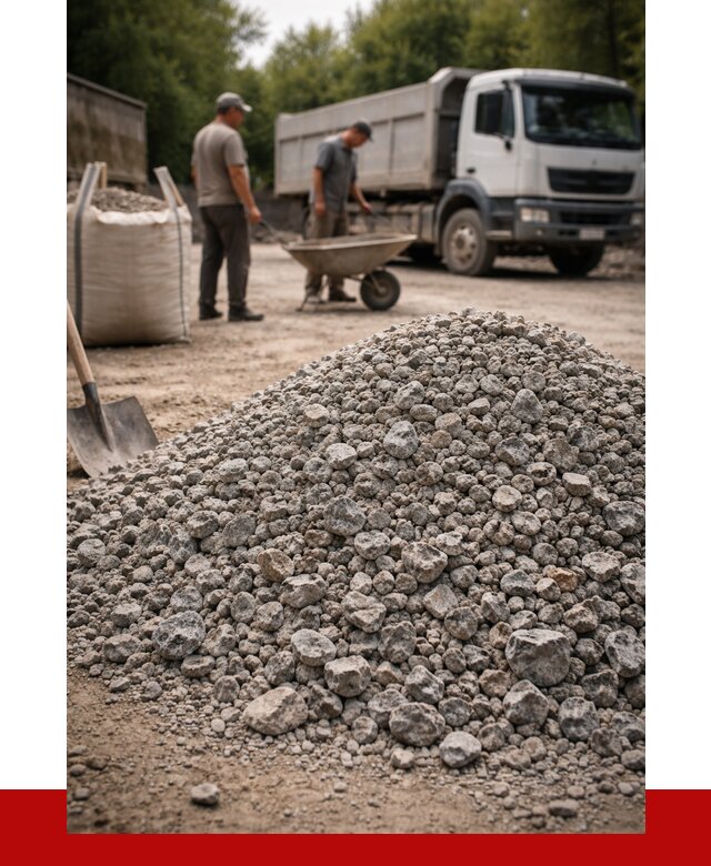 Гранитный щебень фракция 20-40 в Людинове от 3257 руб. ПРОНЕРУДЛюд