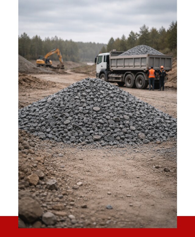 Щебень габбро диабаз фракция 40-70 в Людинове от 2239 р-ПРОНЕРУДЛюд