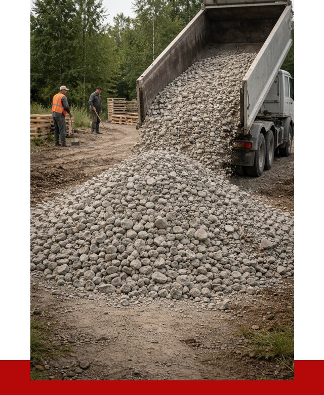 гравийный щебень фракция 70-120 в Людинове от 2494 р. ПРОНЕРУДЛюд