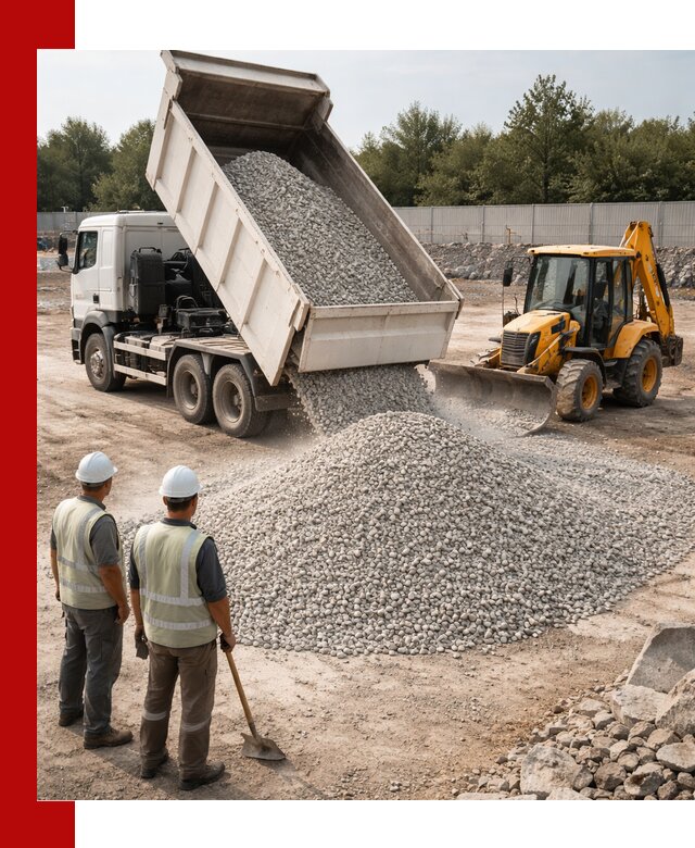 Купить известняковый щебень фракции 5–10 мм с доставкой в Людинове