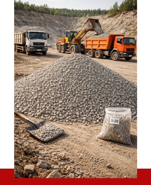 Доломитовый щебень фр. 5-20 в Людинове от 4275 р. | ПРОНЕРУДЛюд