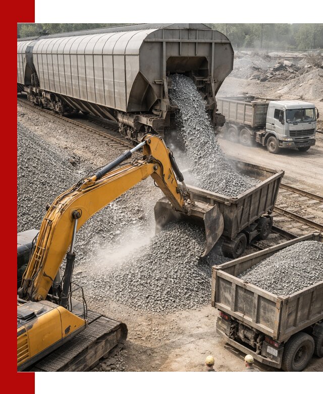 Доставка железнодорожного щебня в Людинове крупными партиями быстрого отгруза