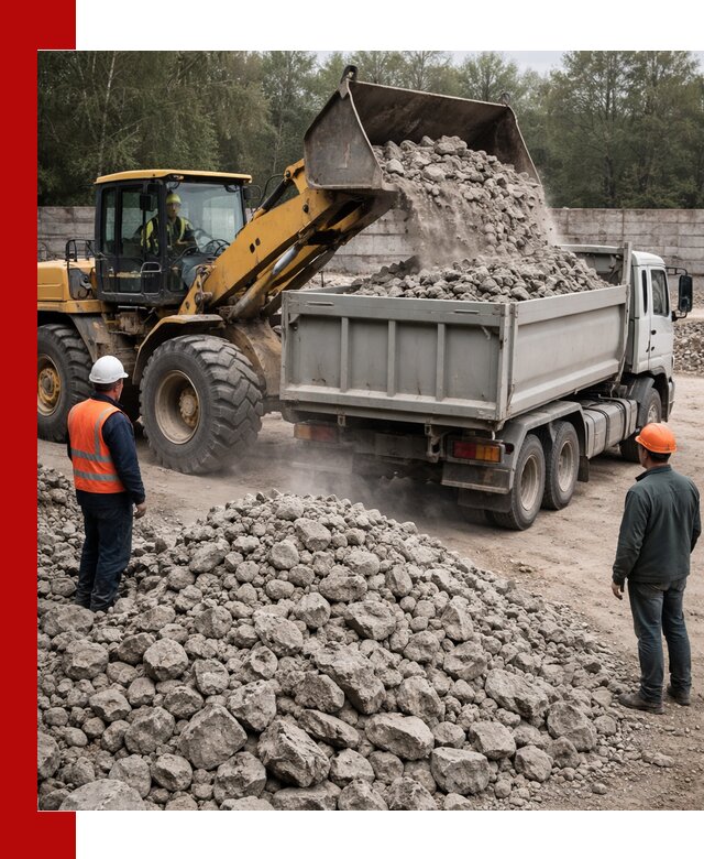 Вторичный щебень фракция 70–150 в Людинове с доставкой