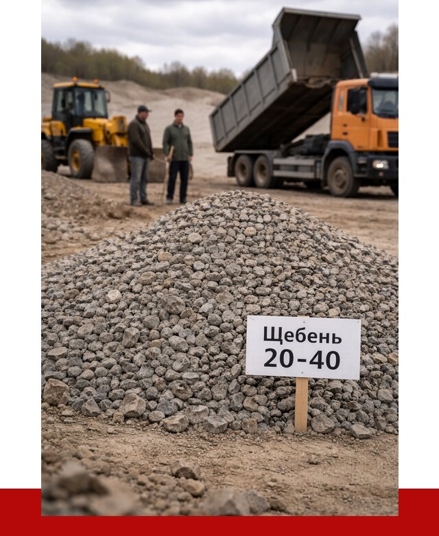 Бетонный щебень фракция 20-40 в Людинове от 2494 р. | ПРОНЕРУДЛюд