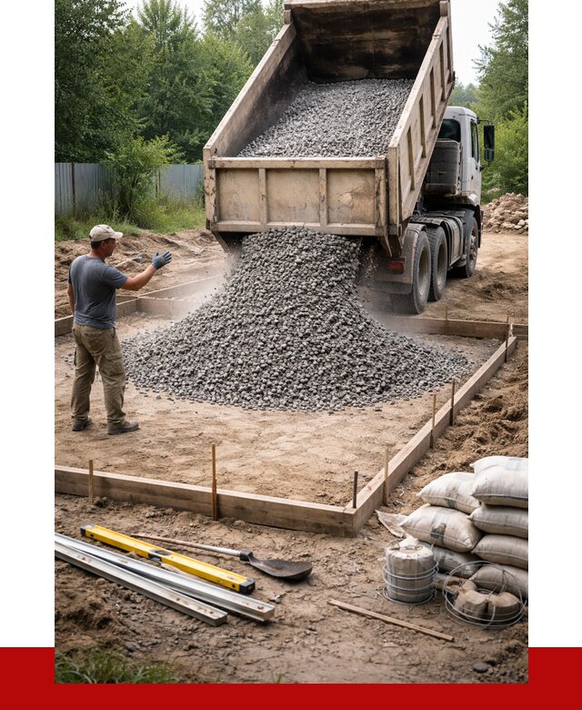Купить щебень для фундамента в Людинове от 4580 р. | ПРОНЕРУДЛюд