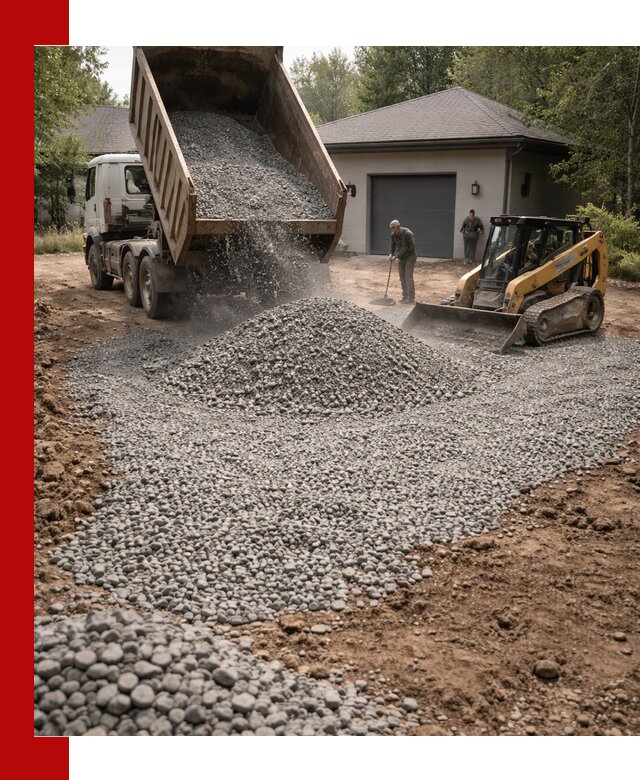 Щебень для парковки в Людинове: доставка и укладка качественного материала