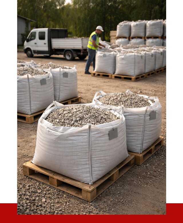 Щебень в мешках с доставкой в Людинове от 4275 р. | ПРОНЕРУДЛюд