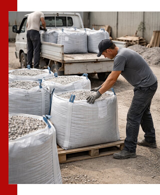 Доставка щебня в мешках по выгодным ценам в Людинове