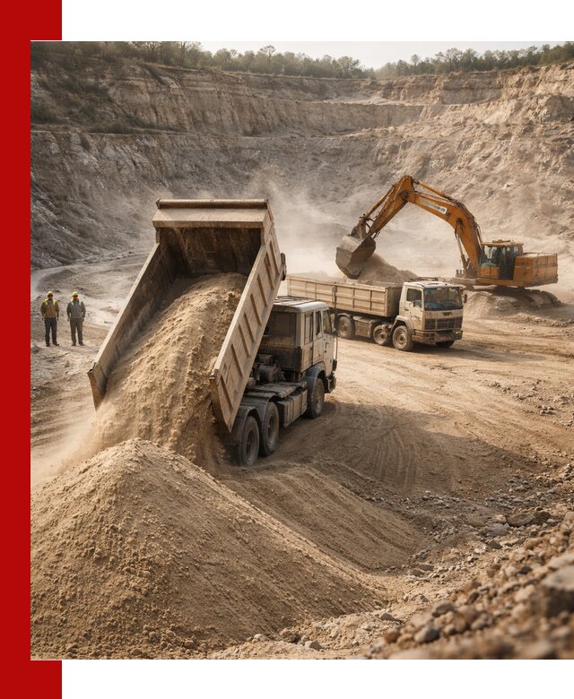 Карьерный песок навалом с доставкой в Людинове