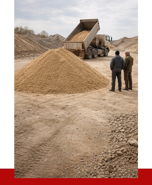 Карьерный песок крупнозернистый в Людинове от 8651 р | ПРОНЕРУДЛюд