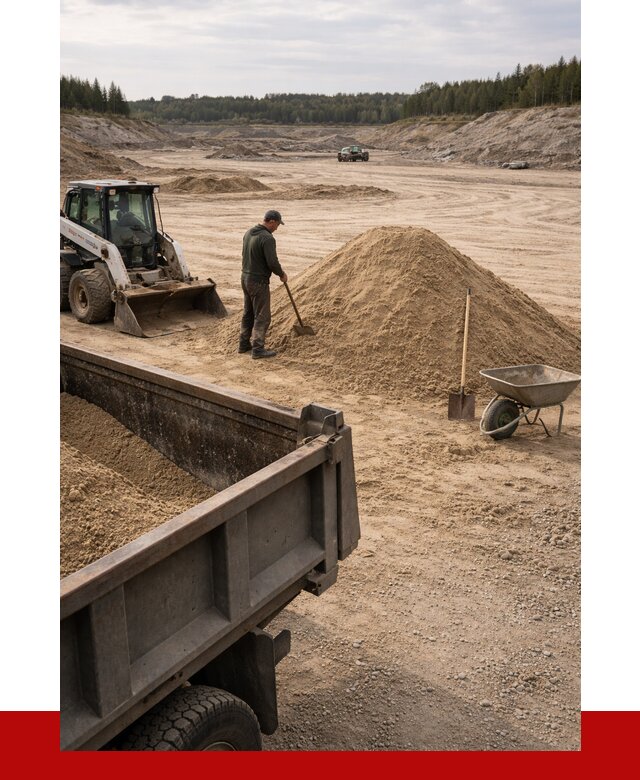 Карьерный песок среднезернистый в Людинове, от 2239 р. ПРОНЕРУДЛюд