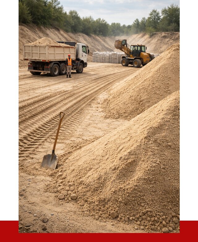 Карьерный песок мелкозернистый в Людинове от 9160 р. | ПРОНЕРУДЛюд