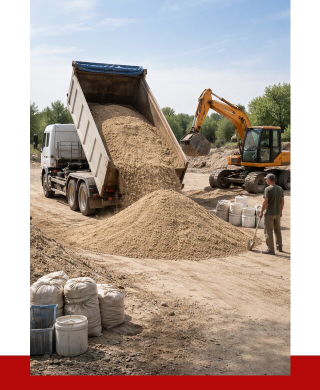 Купить речной песок в Людинове от 1221 р. за куб | ПРОНЕРУДЛюд