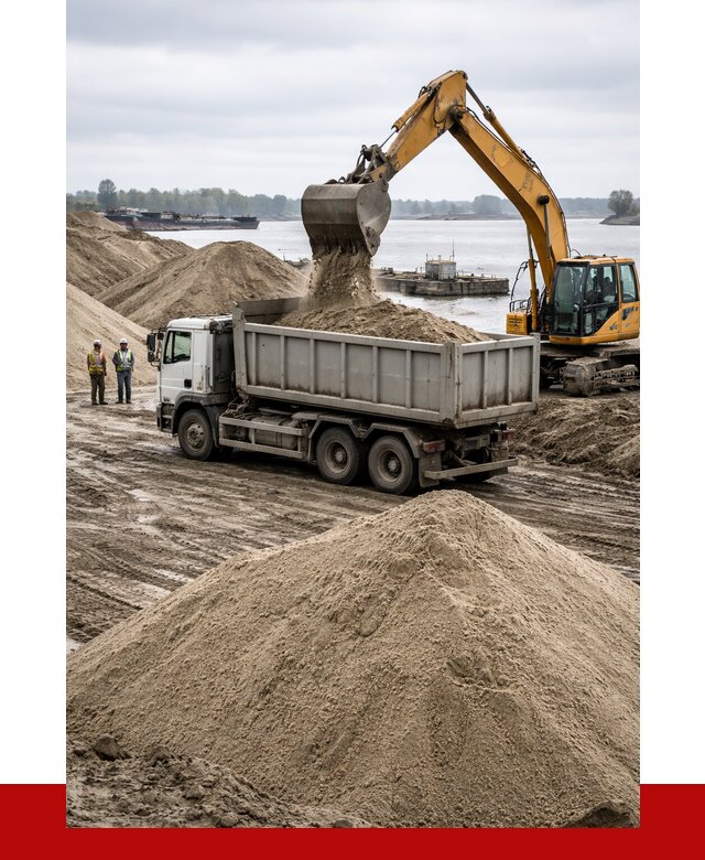 Купить речной песок навалом в Людинове от 1832 р., ПРОНЕРУДЛюд