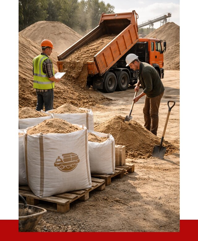 Строительный песок в Людинове от 2239 р. с доставкой, ПРОНЕРУДЛюд