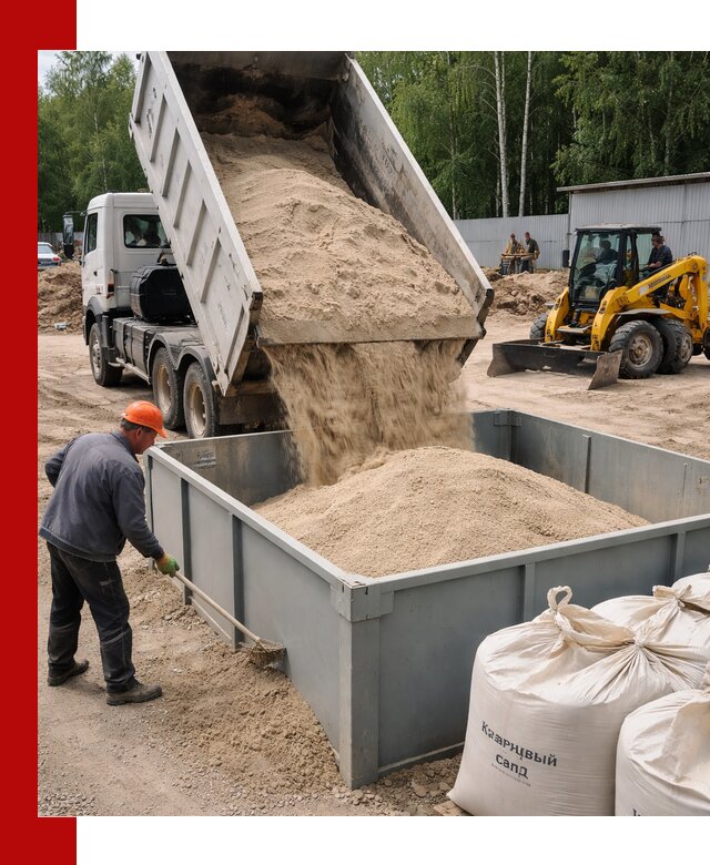 Кварцевый песок для фильтра в Людинове — доставка и качество