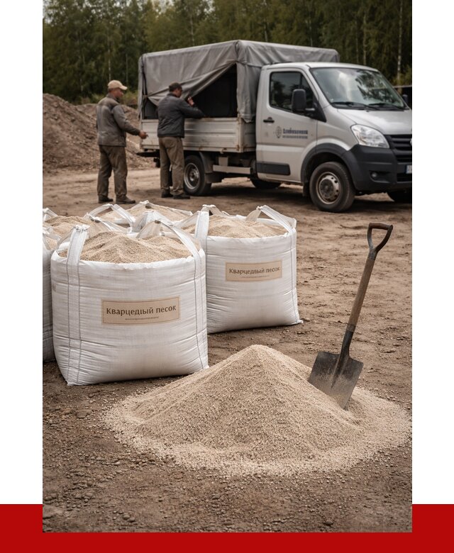 Кварцевый песок для пескоструя в Людинове от 4580 р. | ПРОНЕРУДЛюд