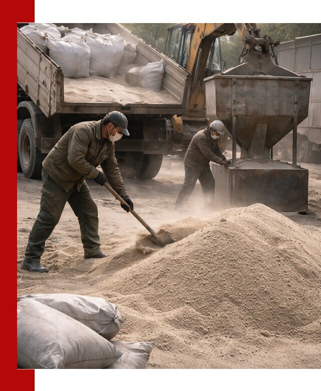 Кварцевый песок для пескоструя в Людинове — доставка и качество