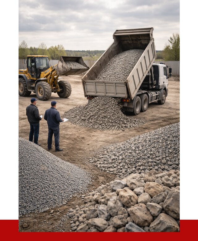 Гравий и камень с доставкой в Людинове от 4275 р. - ПРОНЕРУДЛюд