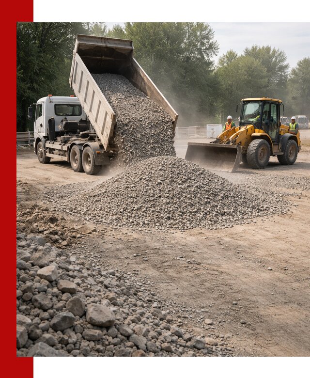 Гравий фракция 5–20 доставка в Людинове оптом и в розницу