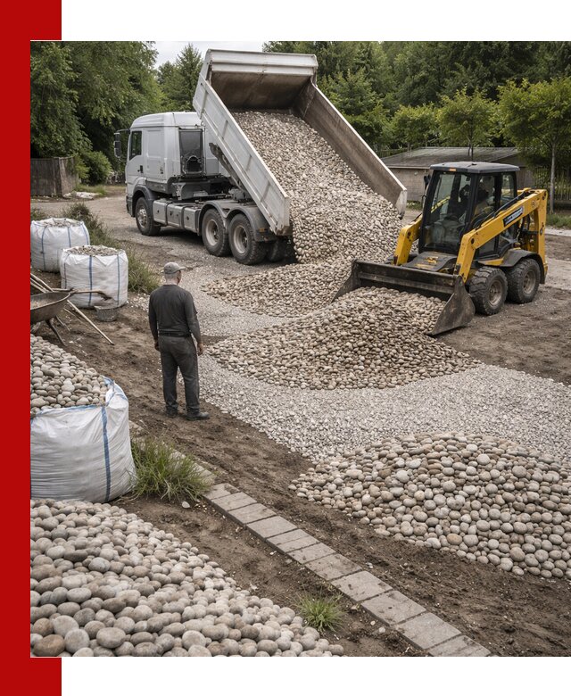 Доставка морской гальки оптом и в розницу в Людинове