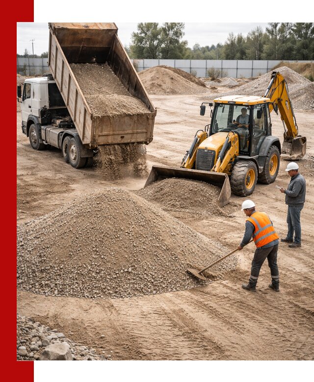 Поставка и доставка ПГС С4 в мешках и самосвалах в Людинове