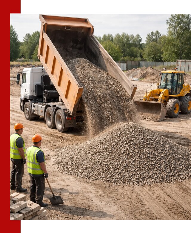 Доставка щебёночно-песчаной смеси ЩПС С7 в Людинове
