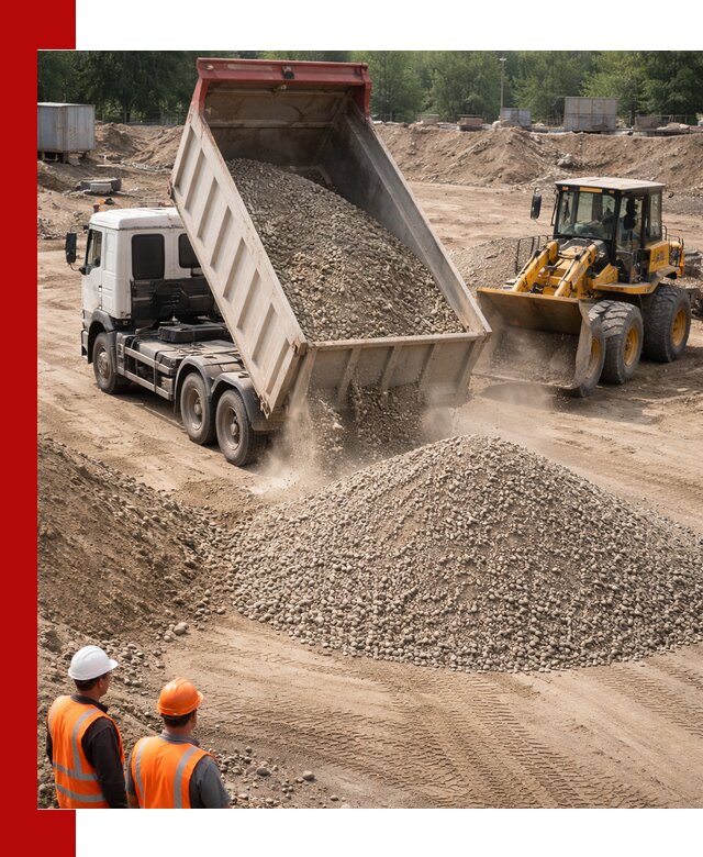 Щебень с песком (ЩГПС С2) с доставкой в Людинове