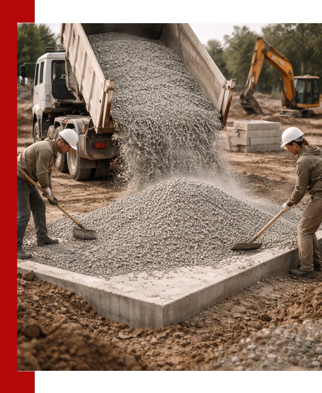 Доставка и продажа отсева для бетона в Людинове