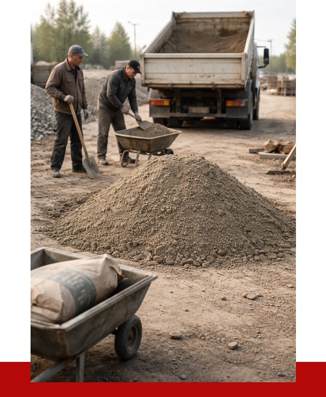 Цементно-песчаная смесь М150 в Людинове от 4784 р. | ПРОНЕРУДЛюд