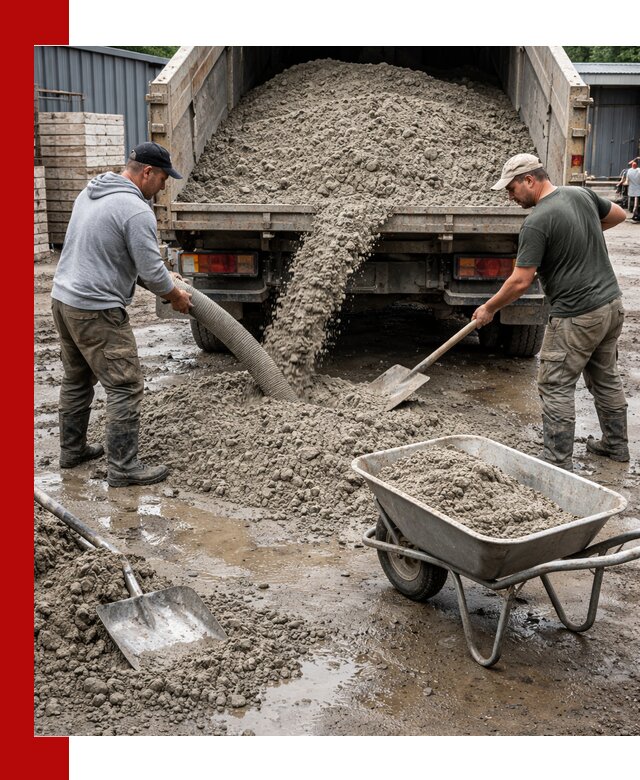 Цементно-песчаная смесь М150 доставка в Людинове