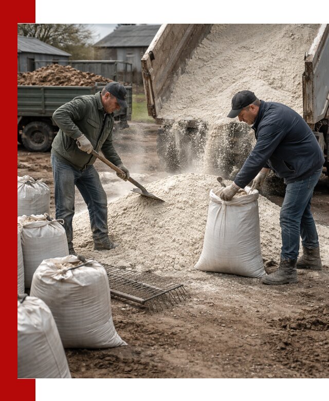 Доставка извести пушонки в Людинове оптом и мелким оптом