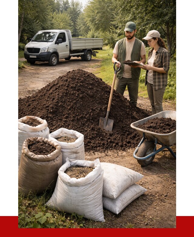 Купить грунт с доставкой в Людинове от 4580 р. за м3 | ПРОНЕРУДЛюд