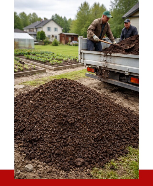 Плодородный грунт в Людинове с доставкой от 4275 р. | ПРОНЕРУДЛюд