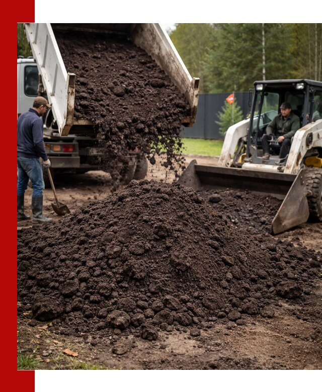 Плодородный грунт с доставкой в Людинове для садов и огородов