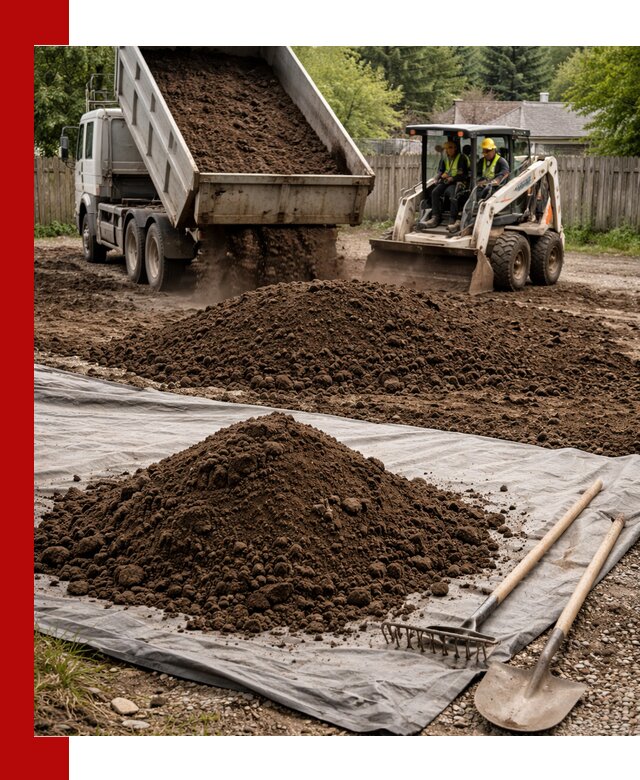 Грунт для отсыпки участка с доставкой в Людинове