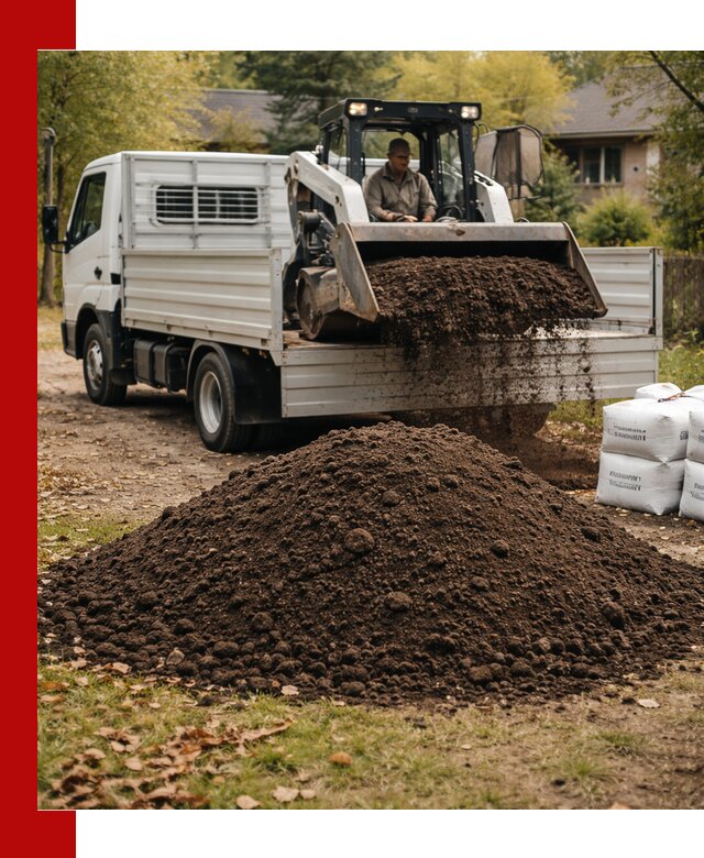Доставка садовой земли в больших объёмах в Людинове