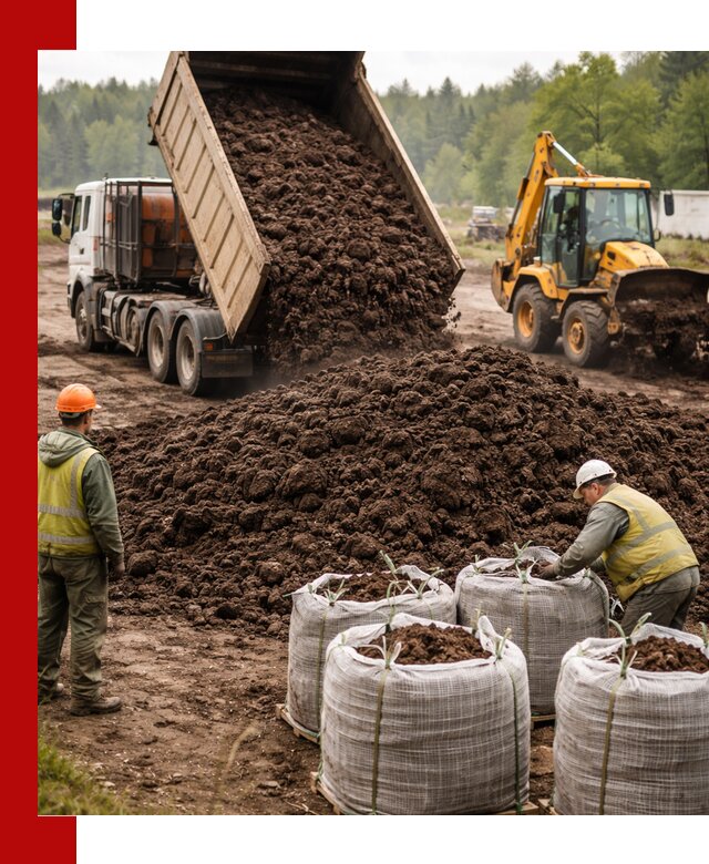 Доставка нейтрального торфа в Людинове оптом и в розницу