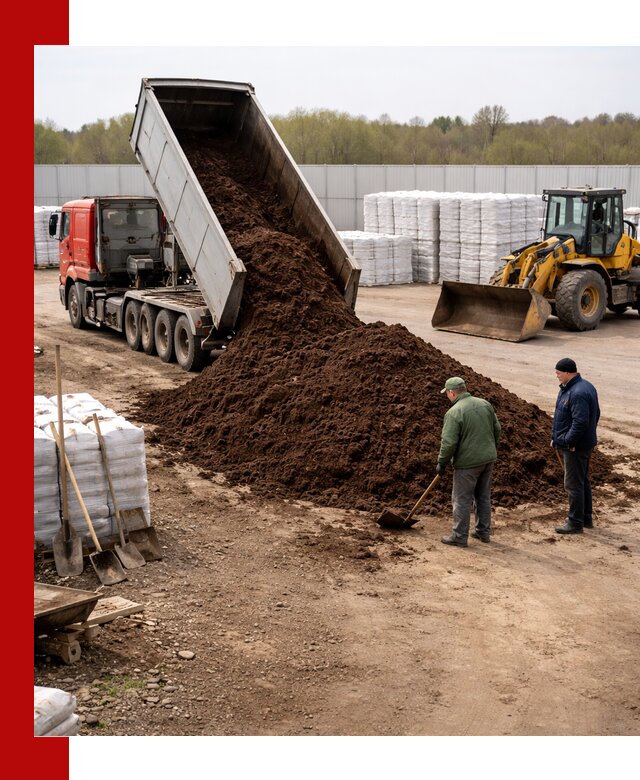 Доставка торфяных смесей оптом и в розницу в Людинове