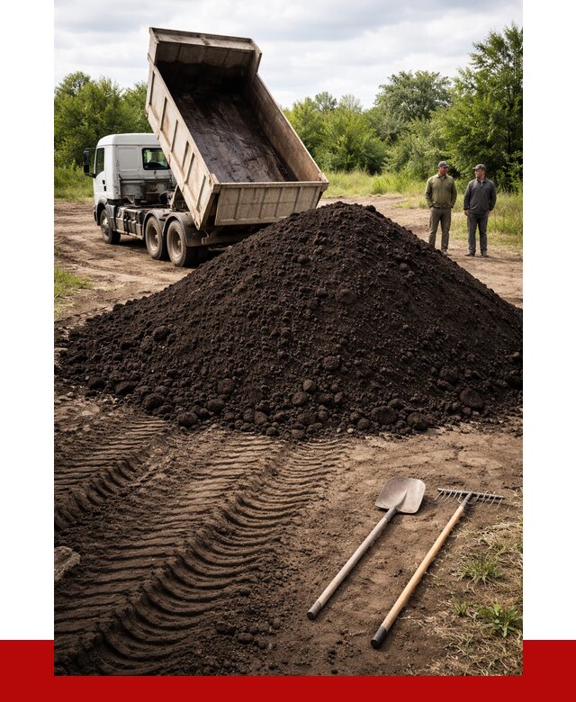 Купить чернозем навалом в Людинове от 1221 р. за куб | ПРОНЕРУДЛюд