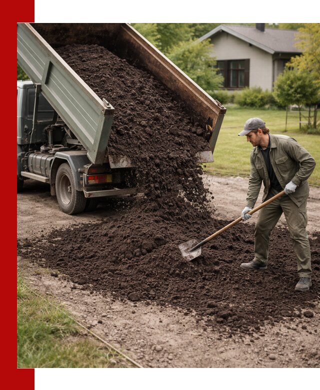 Чернозем для газона с доставкой в Людинове быстро и качественно