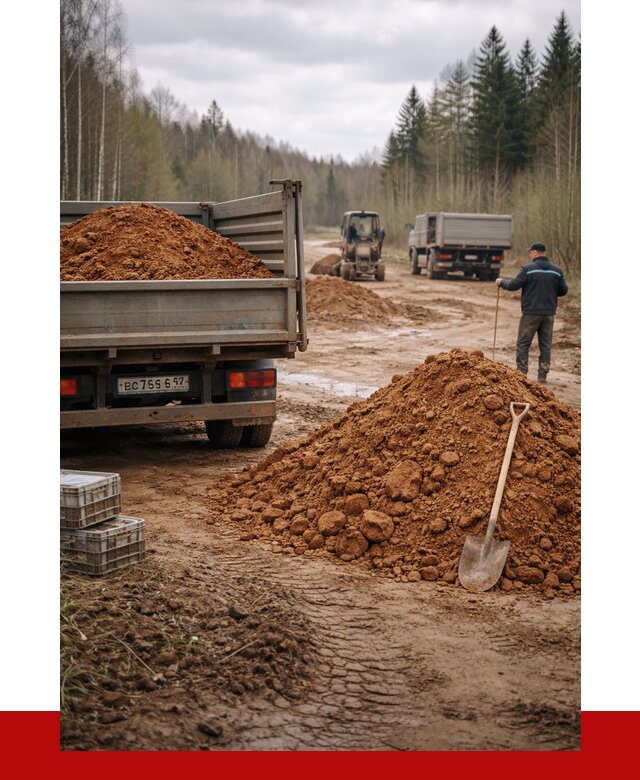 Глина и суглинки в Людинове от 4580 р. за куб | ПРОНЕРУДЛюд