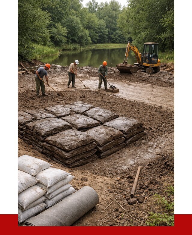 Купить глину для пруда в Людинове от 4580 р. с доставкой | ПРОНЕРУДЛюд