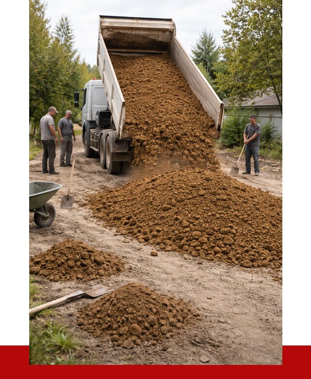 Купить суглинок с доставкой в Людинове от 2545 р. за куб | ПРОНЕРУДЛюд