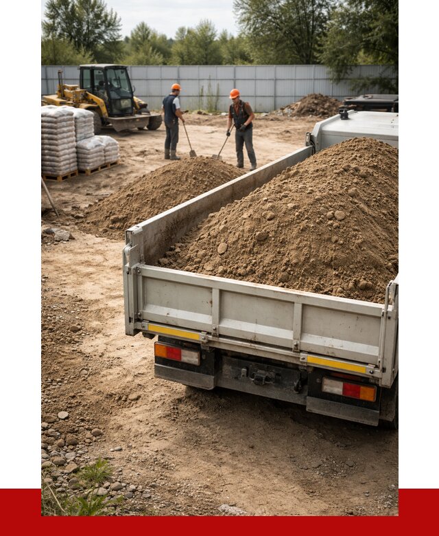 Супесь с доставкой в Людинове от 2494 р. за куб | ПРОНЕРУДЛюд