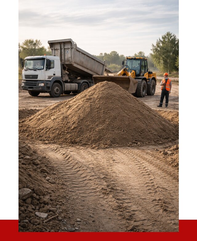 Купить песчаный грунт с доставкой в Людинове от 4275 р. | ПРОНЕРУДЛюд