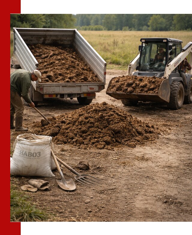 Доставка конского навоза в Людинове с разгрузкой и доставкой на объект