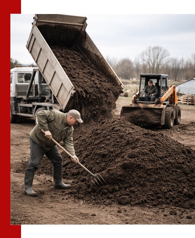 Доставка и продажа перегноя в Людинове быстро и дешево